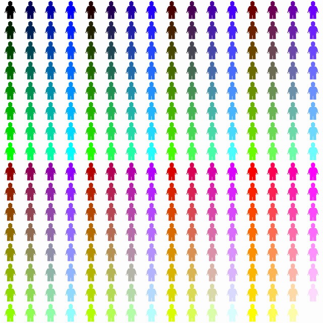 Minifigure Classic Colors