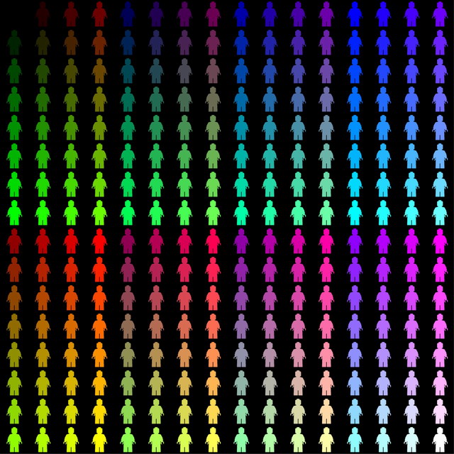 Minifigure Classic Colors